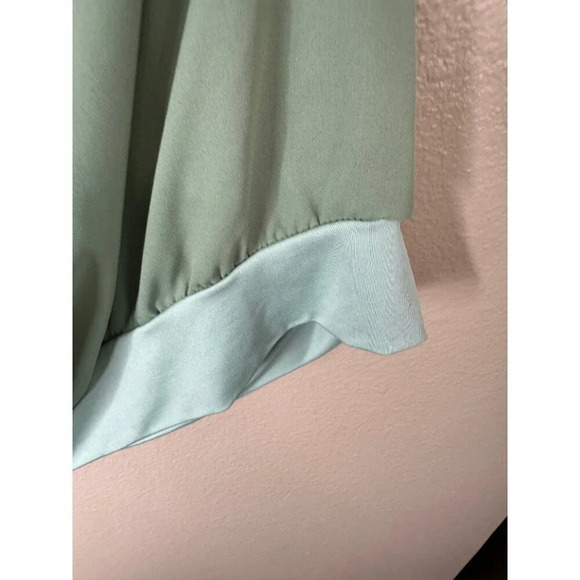 Zeagoo Women's Green Short Sleeve Blouse, green blouse, short sleeve blouse,‎ - Picture 6 of 7